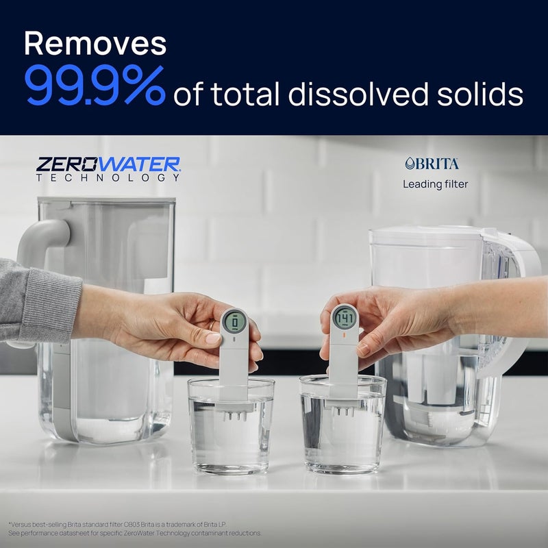 Culligan مع تقنية زيرو ووتر - موزع فلتر مياه سعة 22 كوب – يتضمن فلتر مياه متقدم من 5 مراحل، معتمد لتقليل الرصاص، والمواد الكيميائية الدائمة (PFAS)، والزئبق، والفلورايد، والكلور. - Image 4